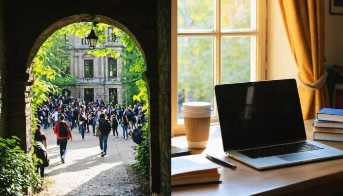 online education comparison analysis
